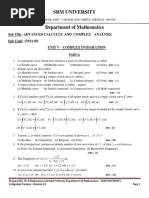 Download Complex Integration MCQNotes by ECE A SRM VDP SN312644012 doc pdf