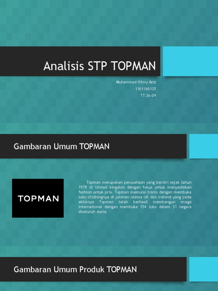 Analisis STP Brand Topman | PDF | Karier & Perkembangan
