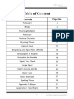 Table of Content: © JPNS & Yayasan Sarawak 2011