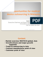 Medical Device Outsourcing Opportunities in Malaysia