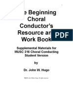 The Beginning Choral Conductor Student