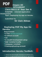 deploying PHP app on  Heroku.pptx