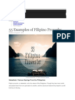 55 Examples of Filipino Proverbs: Sign in Help