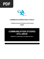 CAPE Communication Studies PDF