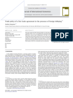 Stoyanov (2009)_Trade Policy of a Free Trade Agreement in the Presence of Foreign Lobbying