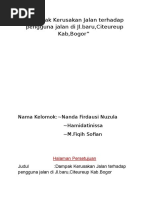 Download Dampak Kerusakan Jalan Terhadap Pengguna Jalan Di Jl by dadih SN312662110 doc pdf
