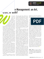 Is Supply Chain Management an Art or Craft or Both--Guest Column-PARCEL Magazine March-April 2016