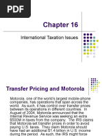 International Taxation Issues