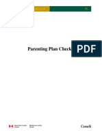 Parenting Plan Checklist
