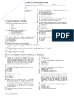 Examen de Lengua Castellana