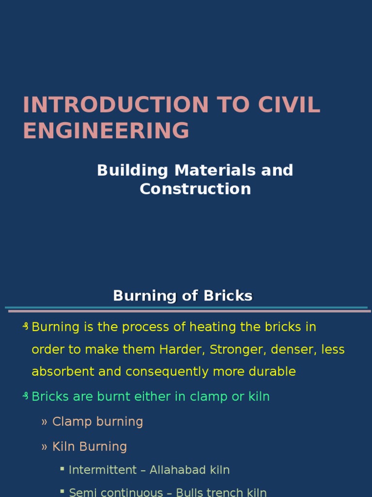 Processes and Technologies for Burning Bricks A Comparison of Clamp