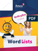 Amco+Spelling+Bee+2016 Word+Lists