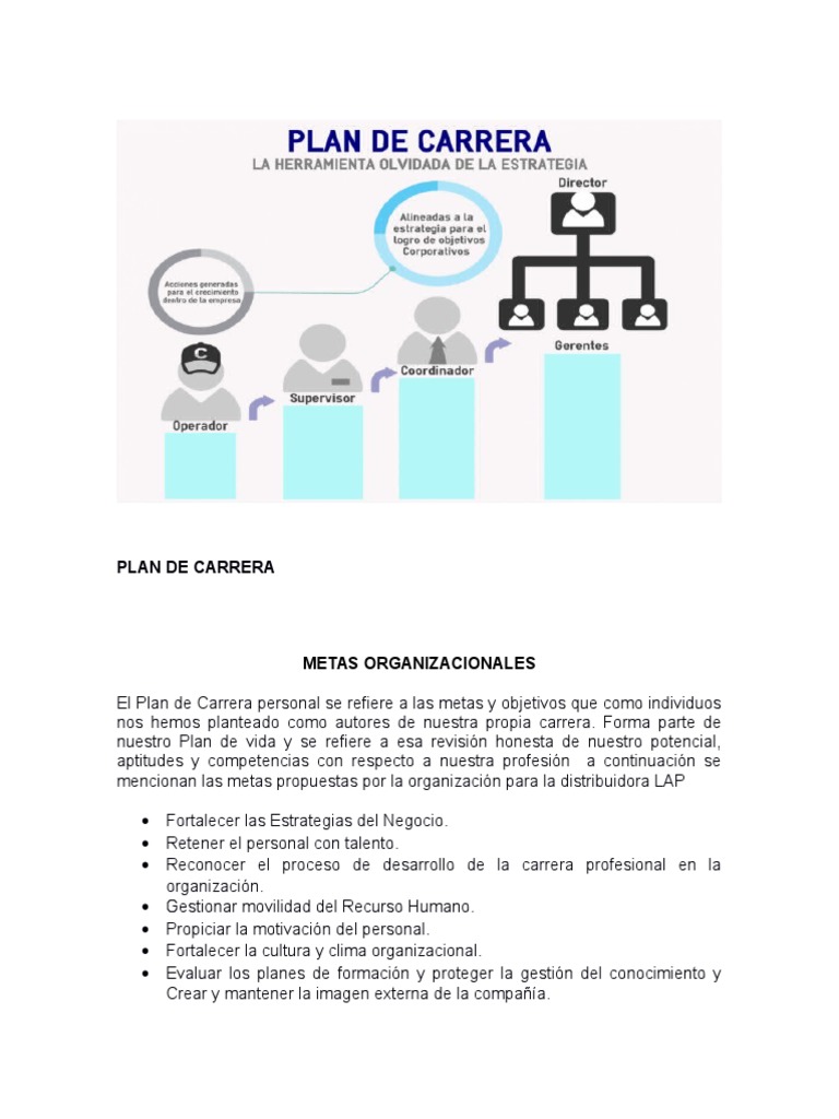 Plan Carrera | PDF | Recursos humanos | Oferta (economía)