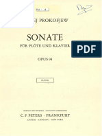 Prokofiev Sonate Flute Et Piano Op 94