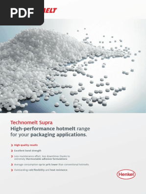 Henkel Product Fact Sheet Technomeltsupra 100 Industries Building Engineering