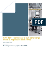 SAP TDF - Como Usar o SLT Para Carga Inicial e Replicação Com Filtros