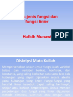 Kalkulus - 1 - Jenis-Jenis Fungsi Dan Fungsi Linier PDF