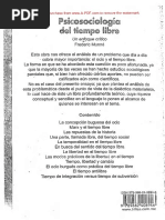 Psicosociologia Del Tiempo Libre | PDF | Ocio | Sociología
