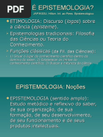 Fundamentos Epistemológicos Da Psicologia