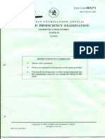 Cape Communication Study Past Paper 01 Yr 2003