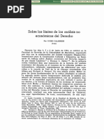 Sobre los límites de los análisis no económicos del Derecho (Guido Calabresi)