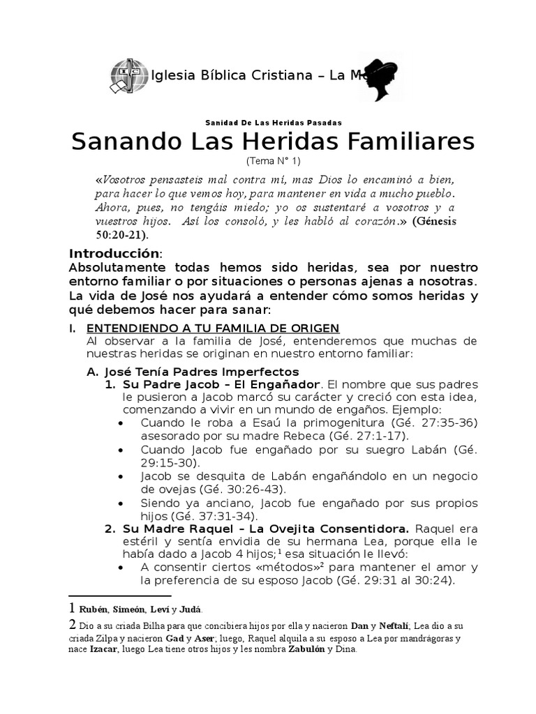 Tema #01 - Sanando de Las Heridas Familiares | PDF | Jacob | Rachel
