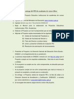 Guía para La Entrega Del PEI de Academias de Cursos Libres