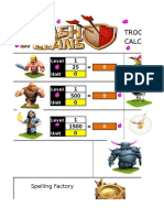 COC Troops Calculator v2