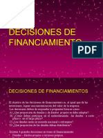 Decisiones de Financiamiento