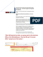 Spencer Murray's Follow Up Report To The American SEC