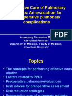 Preoperative Care of Pulmonary Patients3