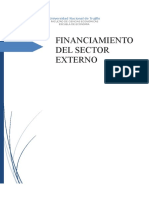 Financiamiento Del Sector Externo