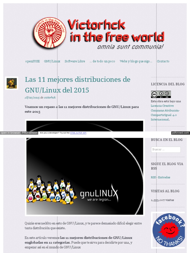 Las 11 Mejores Distribuciones de Linux | PDF | Distribución de Linux ...
