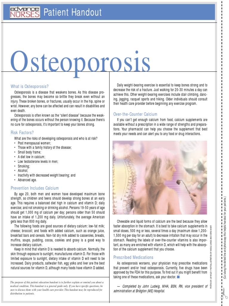Osteoporosis | PDF | Osteoporosis | Bone