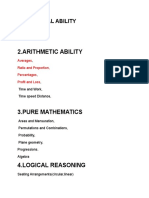 Math Skills Guide: Numerical, Arithmetic, Pure Math & Logical Reasoning