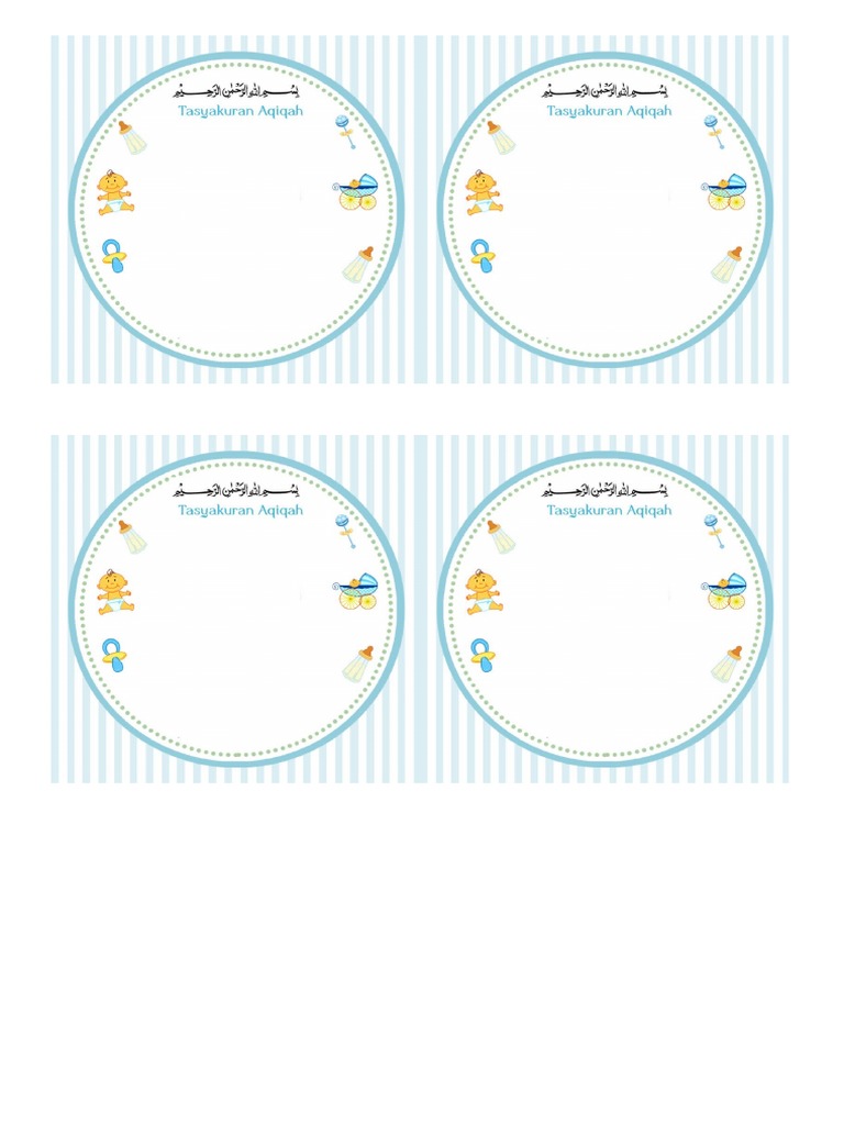 Contoh Ucapan Aqiqah Anak Laki Laki