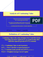 Analysis of Continuing Value