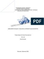 Habilidades Sociales y Adicción Al Internet en Adolescentes (2008)