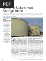 Safety in Sulfuric Acid Storage Tanks - Chem. Eng. 11-2015