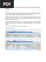 Add New Parameters and Enhance Source Code of Standard Function Module