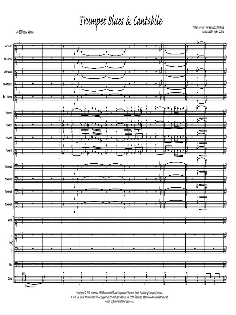 Harry James Trumpet Blues Saxophone Music Technology