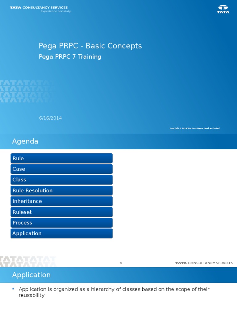 Pega 7 - Pega PRPC Basic Concepts V 0.1 | PDF | Class (Computer ...