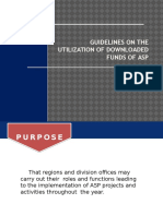 Guidelines on the Utilization of Downloaded Funds of ASP