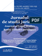 Jurnalul de Studii Juridice Supliment 4 2012