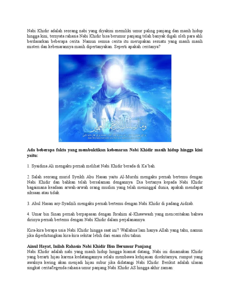 Nabi Khidir Pdf