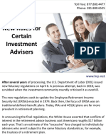 New Rules for Certain Investment Advisers