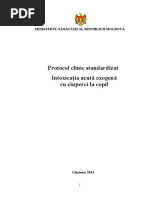 Protocol Clinic Standardizat Intoxicaţia Acută Exogenă Cu Ciuperci La Copil