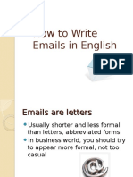 How To Write Emails in English