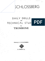 Schlossberg Max - Daily Drills And Technical Studies For Trombone - By Dag`Dae - Trombone Method Metodo