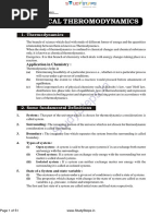 Thermodynamic Notes PDF